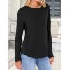 imageANRABESS Long Sleeve Shirts for Women Casual Crewneck Basic Tee Tshirts Loose Fit Curved Hem Tunic Top 2026 Fall OutfitsBlack