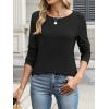 imageANRABESS Long Sleeve Shirts for Women Casual Crewneck Basic Tee Tshirts Loose Fit Curved Hem Tunic Top 2026 Fall OutfitsBlack
