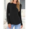 imageANRABESS Long Sleeve Shirts for Women Casual Crewneck Basic Tee Tshirts Loose Fit Curved Hem Tunic Top 2026 Fall OutfitsBlack