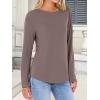 imageANRABESS Long Sleeve Shirts for Women Casual Crewneck Basic Tee Tshirts Loose Fit Curved Hem Tunic Top 2026 Fall OutfitsBrown