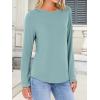 imageANRABESS Long Sleeve Shirts for Women Casual Crewneck Basic Tee Tshirts Loose Fit Curved Hem Tunic Top 2026 Fall OutfitsCadet Blue