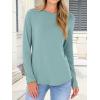 imageANRABESS Long Sleeve Shirts for Women Casual Crewneck Basic Tee Tshirts Loose Fit Curved Hem Tunic Top 2026 Fall OutfitsCadet Blue