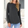 imageANRABESS Long Sleeve Shirts for Women Casual Crewneck Basic Tee Tshirts Loose Fit Curved Hem Tunic Top 2026 Fall OutfitsDark Grey