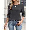 imageANRABESS Long Sleeve Shirts for Women Casual Crewneck Basic Tee Tshirts Loose Fit Curved Hem Tunic Top 2026 Fall OutfitsDark Grey