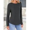 imageANRABESS Long Sleeve Shirts for Women Casual Crewneck Basic Tee Tshirts Loose Fit Curved Hem Tunic Top 2026 Fall OutfitsDark Grey