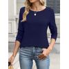 imageANRABESS Long Sleeve Shirts for Women Casual Crewneck Basic Tee Tshirts Loose Fit Curved Hem Tunic Top 2026 Fall OutfitsDark Navy Blue