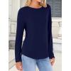 imageANRABESS Long Sleeve Shirts for Women Casual Crewneck Basic Tee Tshirts Loose Fit Curved Hem Tunic Top 2026 Fall OutfitsDark Navy Blue