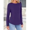 imageANRABESS Long Sleeve Shirts for Women Casual Crewneck Basic Tee Tshirts Loose Fit Curved Hem Tunic Top 2026 Fall OutfitsPurple
