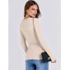 imageANRABESS Women Long Sleeve Shirts Rib Knit Slim Fit Tops Basic Tee Spring Outfits Casual TShirt Underscrubs Layer ClothesBeige