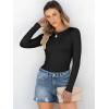 imageANRABESS Women Long Sleeve Shirts Rib Knit Slim Fit Tops Basic Tee Spring Outfits Casual TShirt Underscrubs Layer ClothesBlack