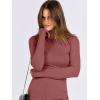 imageANRABESS Women Long Sleeve Shirts Rib Knit Slim Fit Tops Basic Tee Spring Outfits Casual TShirt Underscrubs Layer ClothesBrick Red