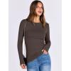 imageANRABESS Women Long Sleeve Shirts Rib Knit Slim Fit Tops Basic Tee Spring Outfits Casual TShirt Underscrubs Layer ClothesBrown