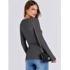 imageANRABESS Women Long Sleeve Shirts Rib Knit Slim Fit Tops Basic Tee Spring Outfits Casual TShirt Underscrubs Layer ClothesCharcoal