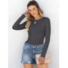 imageANRABESS Women Long Sleeve Shirts Rib Knit Slim Fit Tops Basic Tee Spring Outfits Casual TShirt Underscrubs Layer ClothesCharcoal