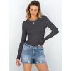 imageANRABESS Women Long Sleeve Shirts Rib Knit Slim Fit Tops Basic Tee Spring Outfits Casual TShirt Underscrubs Layer ClothesCharcoal