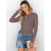 imageANRABESS Women Long Sleeve Shirts Rib Knit Slim Fit Tops Basic Tee Spring Outfits Casual TShirt Underscrubs Layer ClothesCoffee