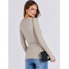 imageANRABESS Women Long Sleeve Shirts Rib Knit Slim Fit Tops Basic Tee Spring Outfits Casual TShirt Underscrubs Layer ClothesDark Khaki
