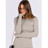 imageANRABESS Women Long Sleeve Shirts Rib Knit Slim Fit Tops Basic Tee Spring Outfits Casual TShirt Underscrubs Layer ClothesDark Khaki