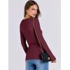 imageANRABESS Women Long Sleeve Shirts Rib Knit Slim Fit Tops Basic Tee Spring Outfits Casual TShirt Underscrubs Layer ClothesDeep Red
