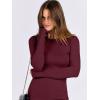 imageANRABESS Women Long Sleeve Shirts Rib Knit Slim Fit Tops Basic Tee Spring Outfits Casual TShirt Underscrubs Layer ClothesDeep Red