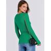 imageANRABESS Women Long Sleeve Shirts Rib Knit Slim Fit Tops Basic Tee Spring Outfits Casual TShirt Underscrubs Layer ClothesGreen