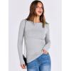 imageANRABESS Women Long Sleeve Shirts Rib Knit Slim Fit Tops Basic Tee Spring Outfits Casual TShirt Underscrubs Layer ClothesGrey