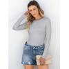 imageANRABESS Women Long Sleeve Shirts Rib Knit Slim Fit Tops Basic Tee Spring Outfits Casual TShirt Underscrubs Layer ClothesGrey