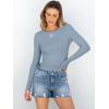 imageANRABESS Women Long Sleeve Shirts Rib Knit Slim Fit Tops Basic Tee Spring Outfits Casual TShirt Underscrubs Layer ClothesLight Blue