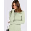 imageANRABESS Women Long Sleeve Shirts Rib Knit Slim Fit Tops Basic Tee Spring Outfits Casual TShirt Underscrubs Layer ClothesLight Green