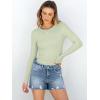 imageANRABESS Women Long Sleeve Shirts Rib Knit Slim Fit Tops Basic Tee Spring Outfits Casual TShirt Underscrubs Layer ClothesLight Green