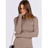 imageANRABESS Women Long Sleeve Shirts Rib Knit Slim Fit Tops Basic Tee Spring Outfits Casual TShirt Underscrubs Layer ClothesLight Khaki