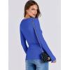 imageANRABESS Women Long Sleeve Shirts Rib Knit Slim Fit Tops Basic Tee Spring Outfits Casual TShirt Underscrubs Layer ClothesLight Royal Blue