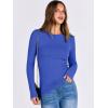 imageANRABESS Women Long Sleeve Shirts Rib Knit Slim Fit Tops Basic Tee Spring Outfits Casual TShirt Underscrubs Layer ClothesLight Royal Blue