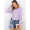 imageANRABESS Women Long Sleeve Shirts Rib Knit Slim Fit Tops Basic Tee Spring Outfits Casual TShirt Underscrubs Layer ClothesPurple