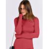 imageANRABESS Women Long Sleeve Shirts Rib Knit Slim Fit Tops Basic Tee Spring Outfits Casual TShirt Underscrubs Layer ClothesRed