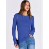 imageANRABESS Women Long Sleeve Shirts Rib Knit Slim Fit Tops Basic Tee Spring Outfits Casual TShirt Underscrubs Layer ClothesRoyal Blue