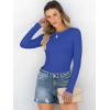 imageANRABESS Women Long Sleeve Shirts Rib Knit Slim Fit Tops Basic Tee Spring Outfits Casual TShirt Underscrubs Layer ClothesRoyal Blue