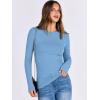 imageANRABESS Women Long Sleeve Shirts Rib Knit Slim Fit Tops Basic Tee Spring Outfits Casual TShirt Underscrubs Layer ClothesSky Blue