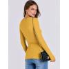 imageANRABESS Women Long Sleeve Shirts Rib Knit Slim Fit Tops Basic Tee Spring Outfits Casual TShirt Underscrubs Layer ClothesYellow