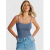 imageANRABESS Women Square Neck Spaghetti Straps Bodysuits Double Lined Sleeveless Backless Cami Body Suits Top 2026 TrendyBlue Gray