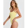 imageANRABESS Women Square Neck Spaghetti Straps Bodysuits Double Lined Sleeveless Backless Cami Body Suits Top 2026 TrendyYellow