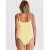 imageANRABESS Women Square Neck Spaghetti Straps Bodysuits Double Lined Sleeveless Backless Cami Body Suits Top 2026 TrendyYellow