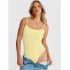 imageANRABESS Women Square Neck Spaghetti Straps Bodysuits Double Lined Sleeveless Backless Cami Body Suits Top 2026 TrendyYellow