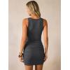 imageANRABESS Women Summer Tank Dress Ribbed Knit Fitted Bodycon Sleeveless Basic Cocktail Party Vacation Mini Dresses 2026Dark Grey