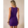 imageANRABESS Women Summer Tank Dress Ribbed Knit Fitted Bodycon Sleeveless Basic Cocktail Party Vacation Mini Dresses 2026Purple