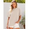 imageANRABESS Womens Oversized Tee Shirts Comfy Fabric Loose Fit Top AllDay Cozy for Gym Lounge Office Versatile Casual WearAlmond