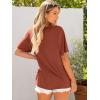 imageANRABESS Womens Oversized Tee Shirts Comfy Fabric Loose Fit Top AllDay Cozy for Gym Lounge Office Versatile Casual WearBrick Red