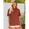 imageANRABESS Womens Oversized Tee Shirts Comfy Fabric Loose Fit Top AllDay Cozy for Gym Lounge Office Versatile Casual WearBrick Red