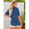 imageANRABESS Womens Oversized Tee Shirts Comfy Fabric Loose Fit Top AllDay Cozy for Gym Lounge Office Versatile Casual WearCerulean