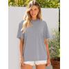 imageANRABESS Womens Oversized Tee Shirts Comfy Fabric Loose Fit Top AllDay Cozy for Gym Lounge Office Versatile Casual WearCharcoal Heather